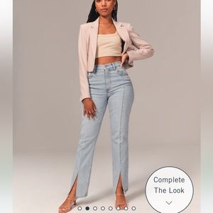 Abercrombie & Fitch Curve Love 90s Straight Ultra High Rise Jeans